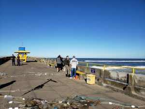 Bombeiros realizam operação na plataforma e ponte Giuseppe Garibaldi 52