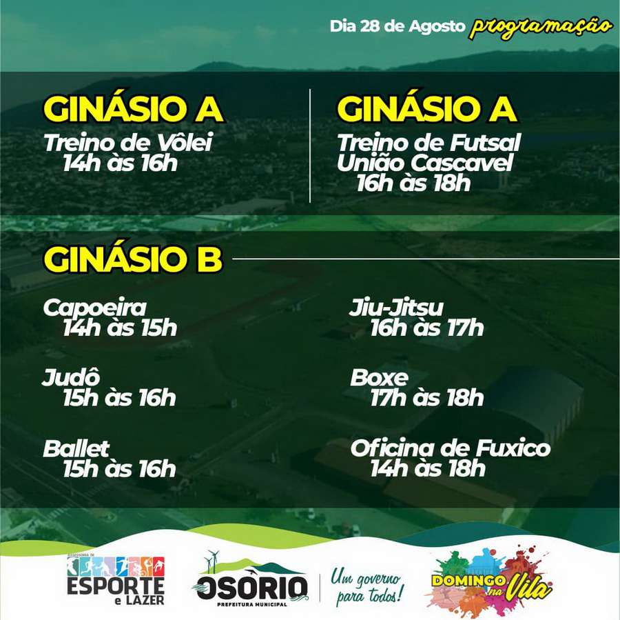 2° edição do Domingo na Vila é atração em Osório: veja programação completa 53 2° edição do Domingo na Vila é atração em Osório: veja programação completa 52