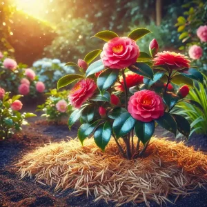 Casca de arroz adubo ideal para camélias