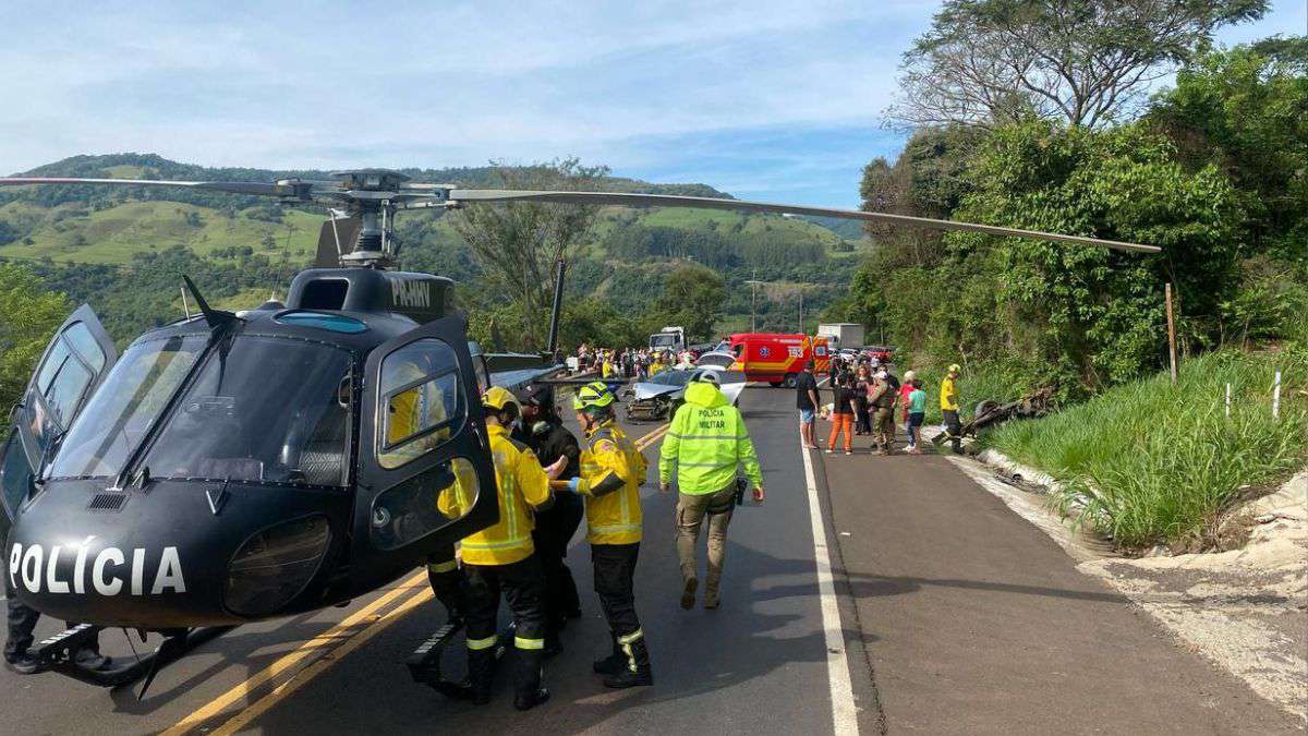 Grave acidente na SC-480