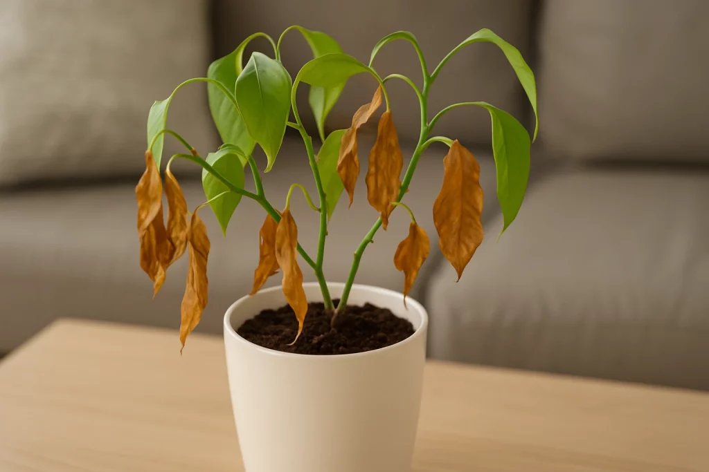 O que secar a jiboia do dia para a noite e como reverter