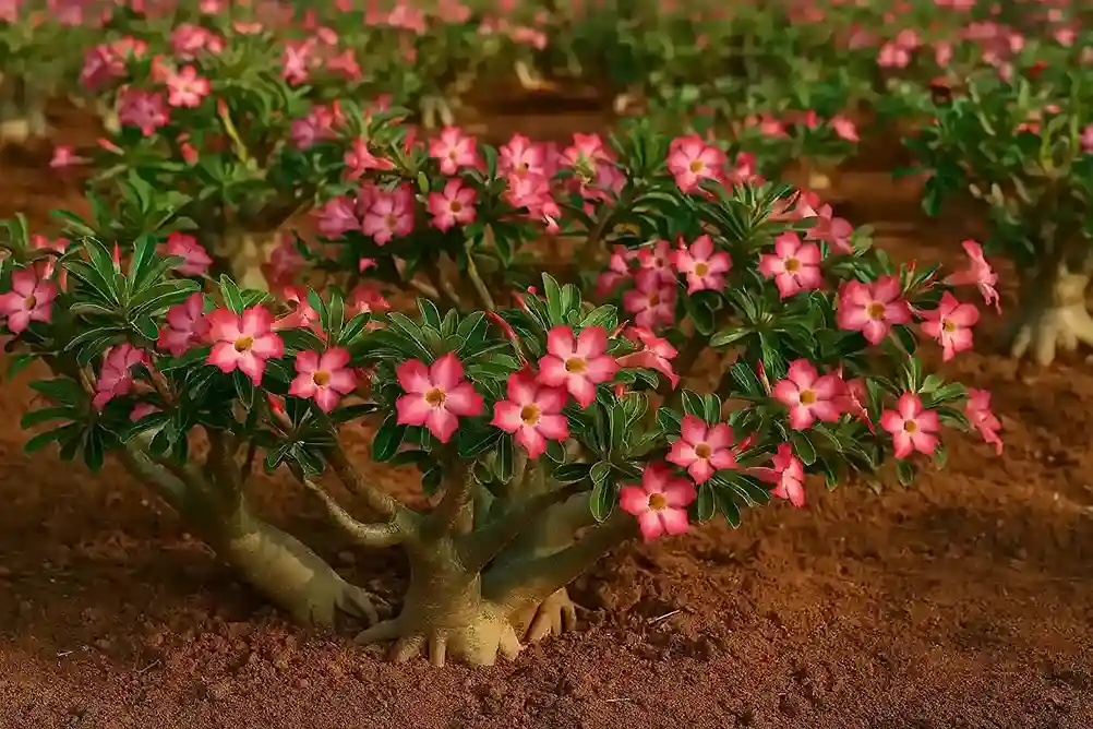 Rosa-do-deserto 4 passos para um cultivo perfeito