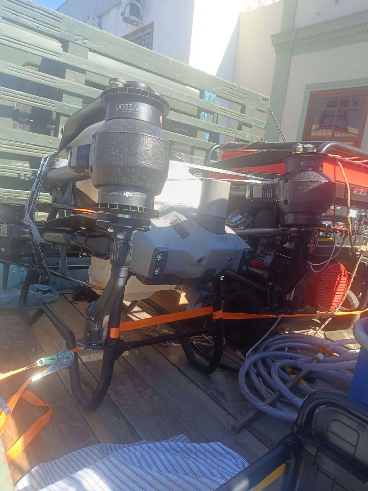 dano ambiental causado por drone agrícola