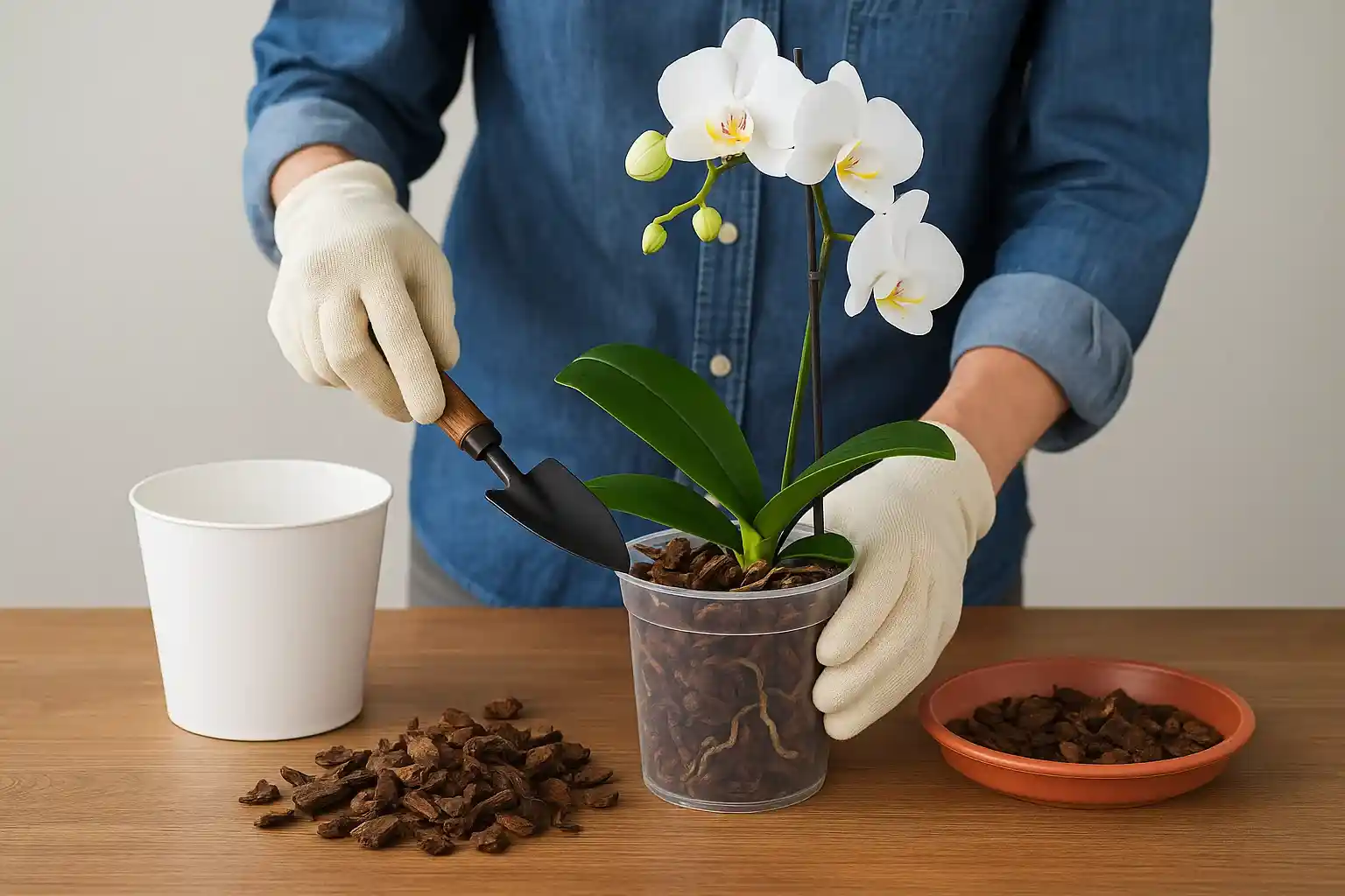 Orquídea como replantar e garantir flores por mais tempo