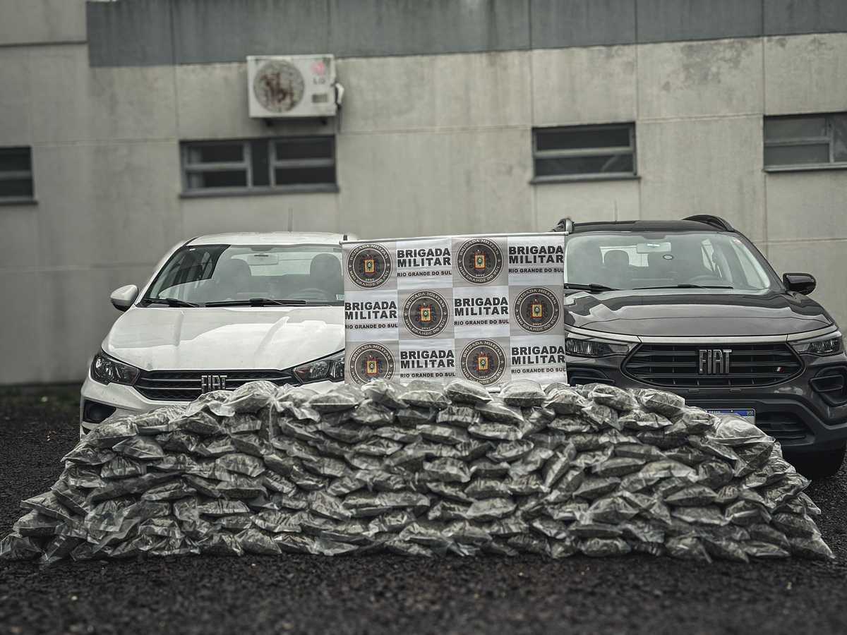 Apreensão de maconha em Osório: dupla é presa com 78 kg da droga