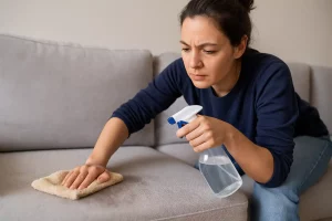Esse spray caseiro tira cheiro de tudo — até de xixi no sofá