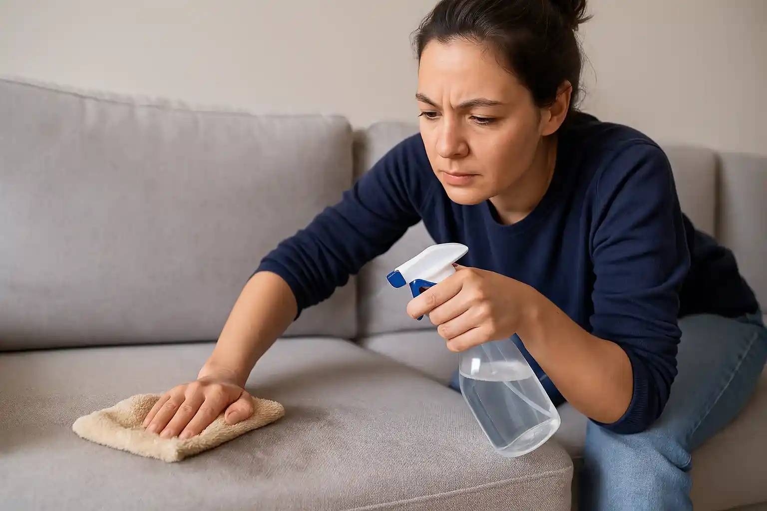 Esse spray caseiro tira cheiro de tudo — até de xixi no sofá