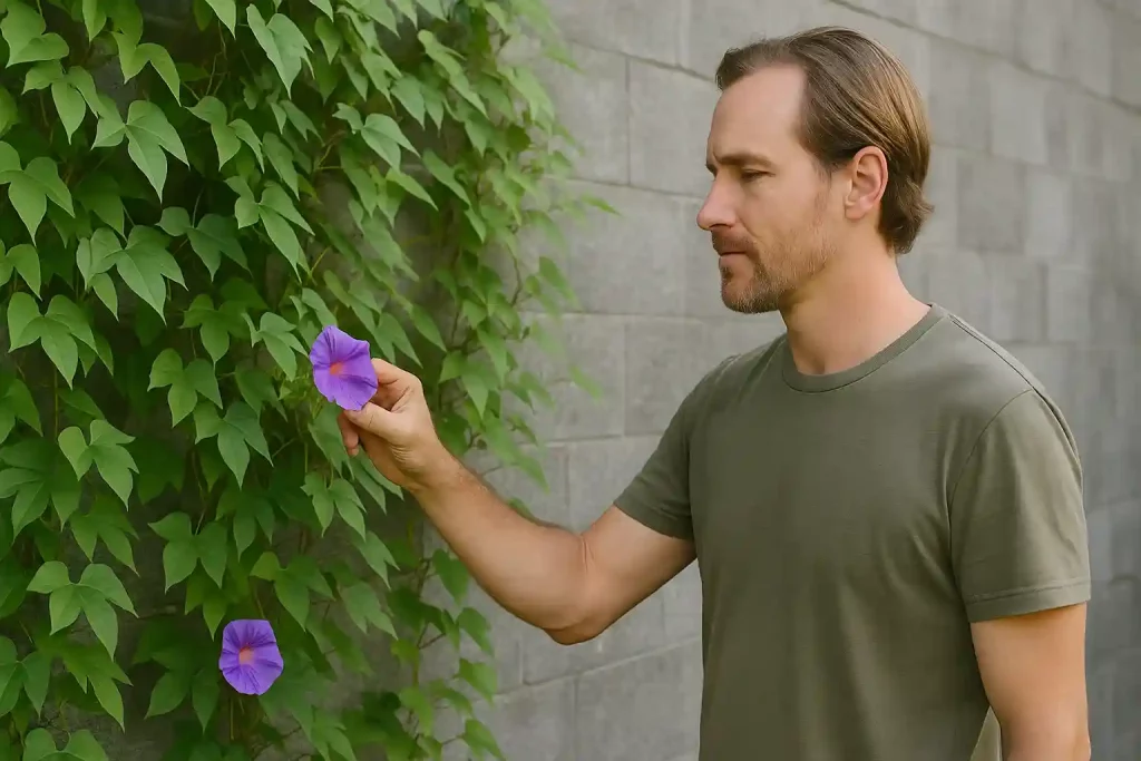 Ipomoea cairica a trepadeira que cobre muros em 3 semanas