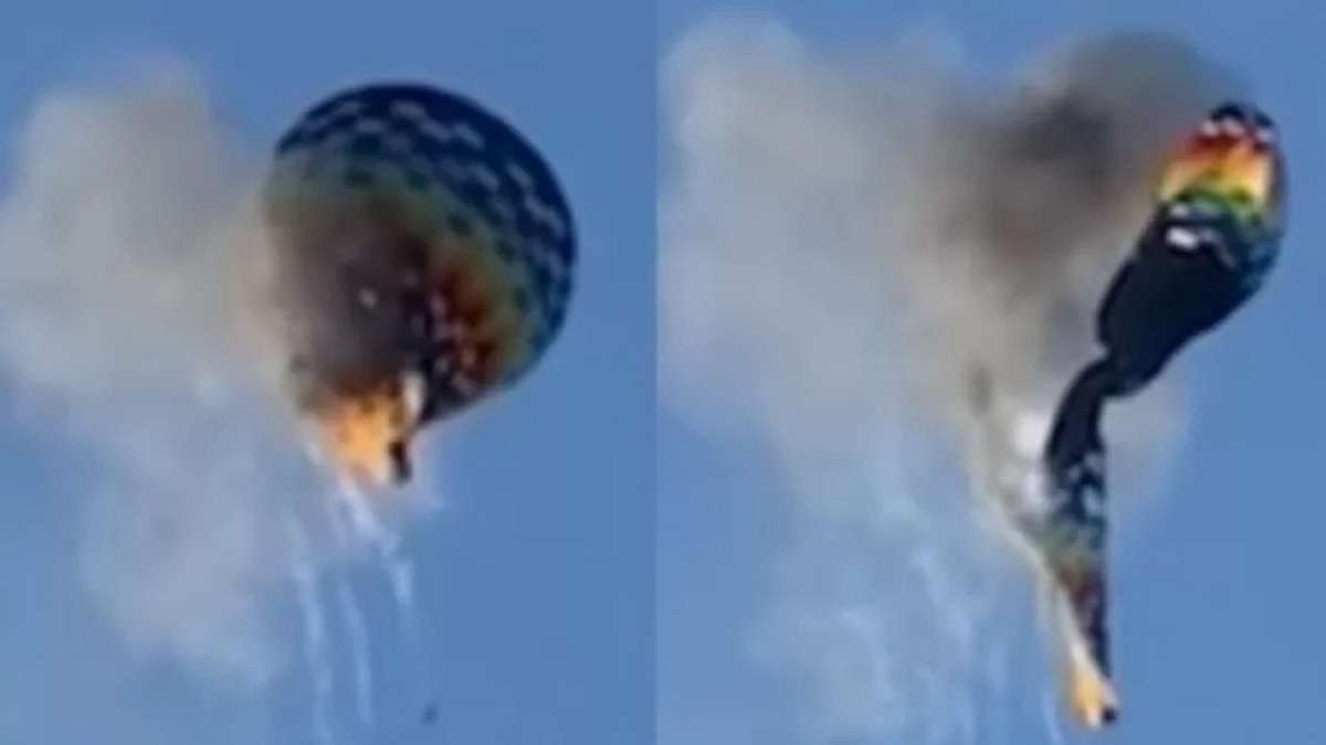 Falha, Maçarico causou incêndio em balão que caiu