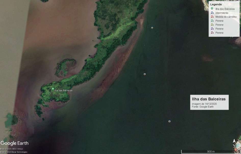 Banco de areia no Guaíba