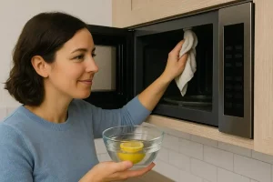 Como limpar micro-ondas com limão e água em 5 minutos