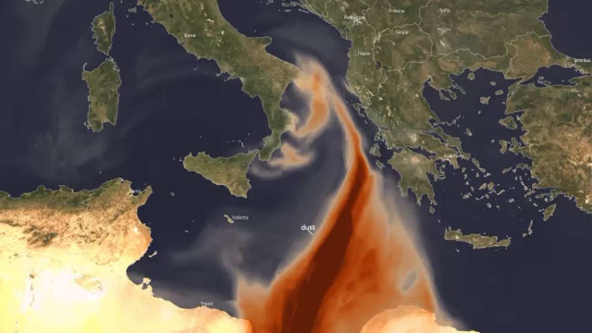 Nuvem de poeira do Saara avança sobre o Brasil