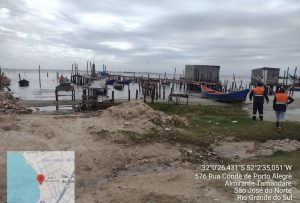 Naufrágio em São José do Norte, Elevação da Lagoa dos Patos acende alerta em São José do Norte