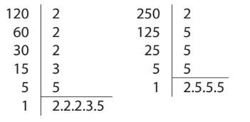 Entenda como calcular o MMC e o MDC 21 Conta de Máximo Divisor Comum dos números 120 e 250.