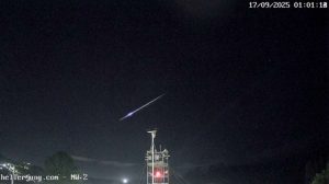 Meteoro no RS: observatório registra Fireball brilhante