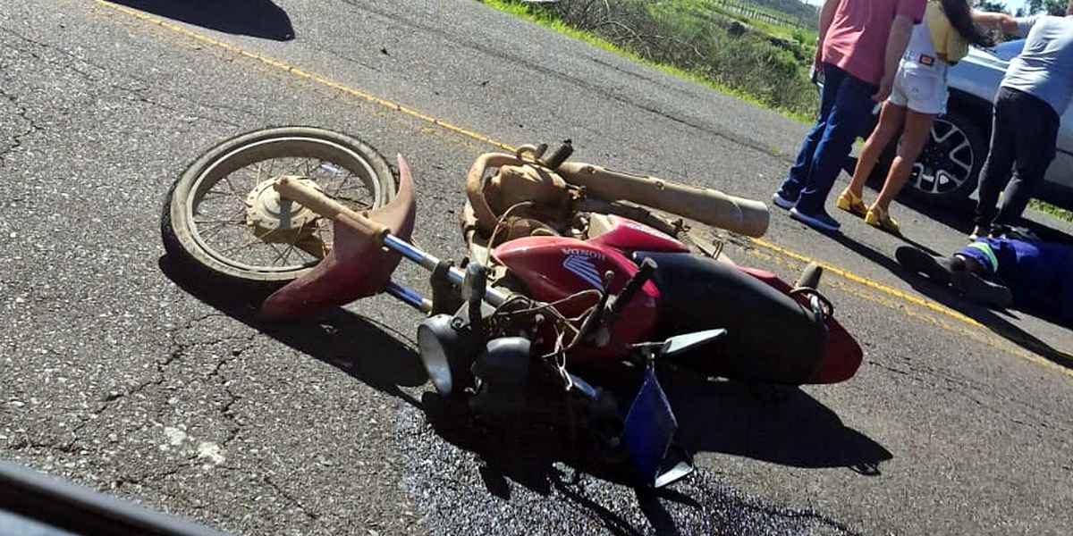Acidente na Estrada do Mar deixa motociclista ferido em Capão da Canoa