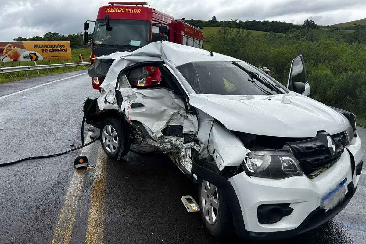 Acidente na ERS-474 deixa feridos em Santo Antônio