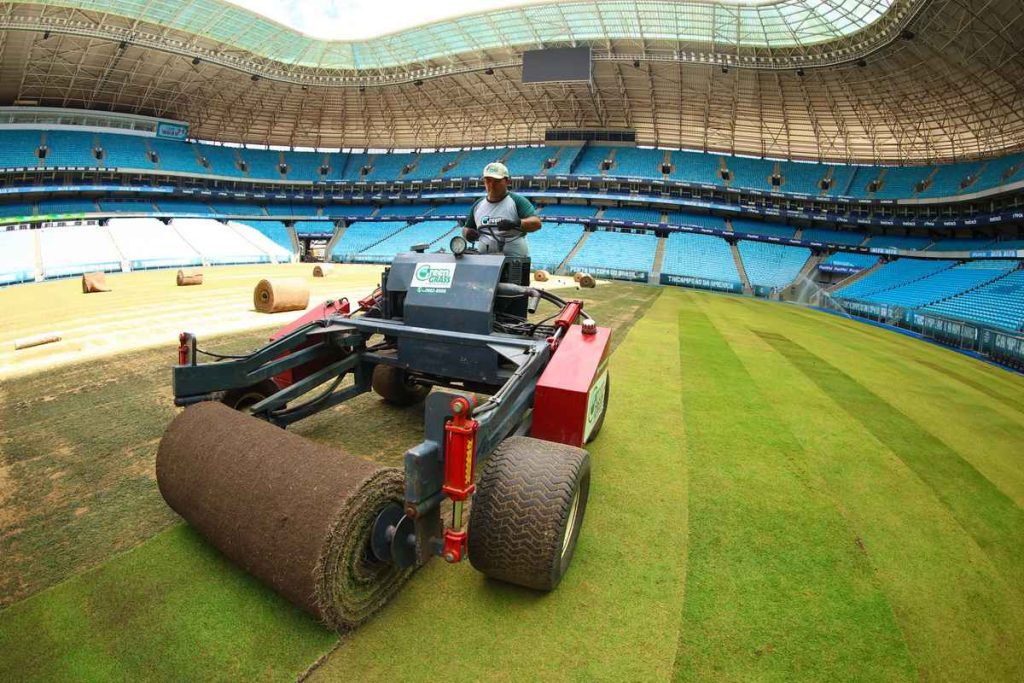 Empresa do Litoral Norte fornece grama de Copa do Mundo