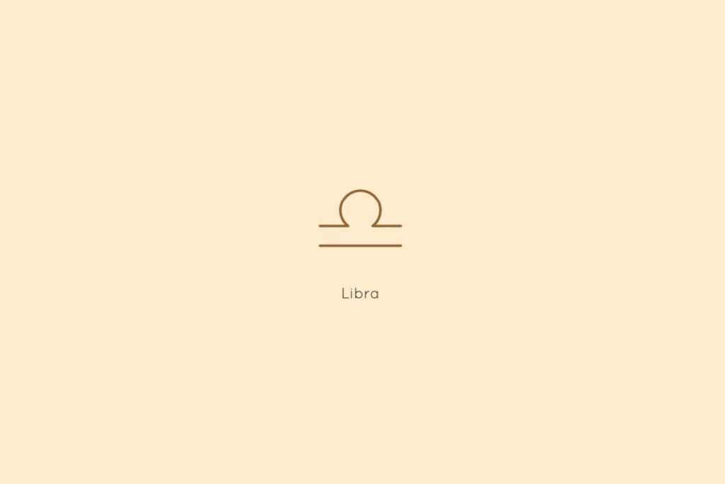 Horóscopo do dia: previsão para os 12 signos em 13/03/2026 60 Ilustração do signo de libra, centralizado em um fundo amarelo, com o nome do signo abaixo