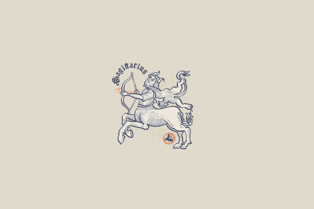 Horóscopo do dia: previsão para os 12 signos em 22/03/2026 62 Ilustração de um centauro, símbolo do signo de sagitário, em um fundo cinza