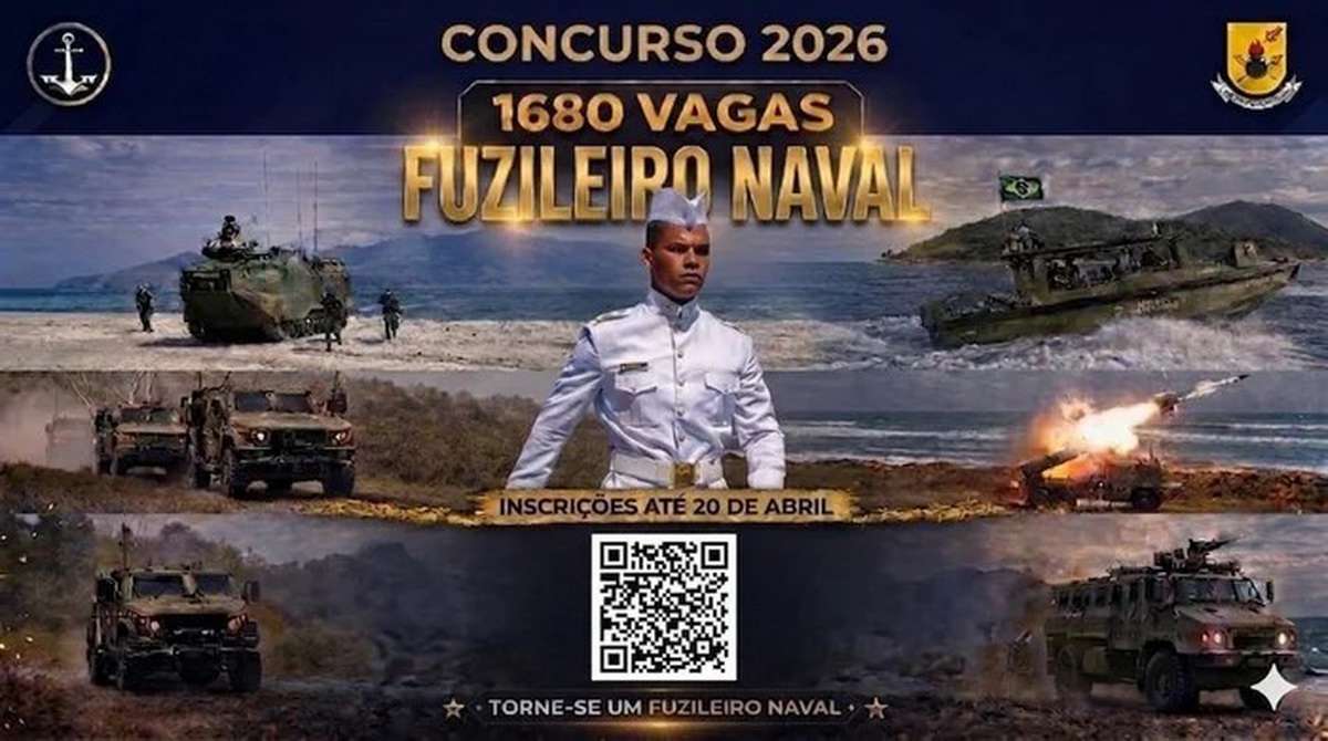 Concurso da Marinha do Brasil abre 1.680 vagas para fuzileiro naval com oportunidades no Litoral do RS