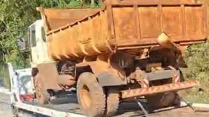 Rampa de Escape evita acidente grave após falha nos freios na ERS-129, no Vale do Taquari