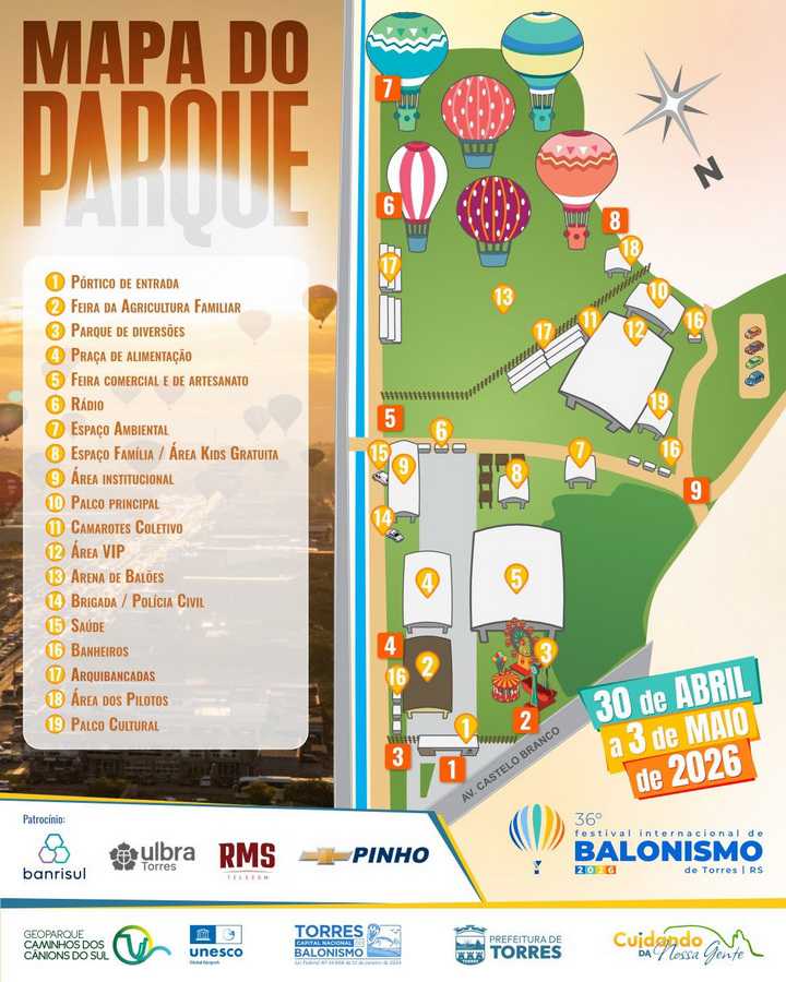 Torres vira palco de balões gigantes e shows nacionais neste feriadão 10
