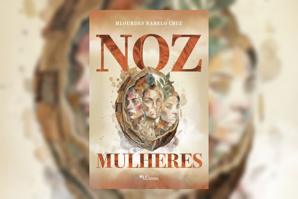 9 livros nacionais prontos para o cinema 47 Capa de livro bege com título e nome da autora escrito em laranja e ilustração de três mulheres dentro de círculo colorido