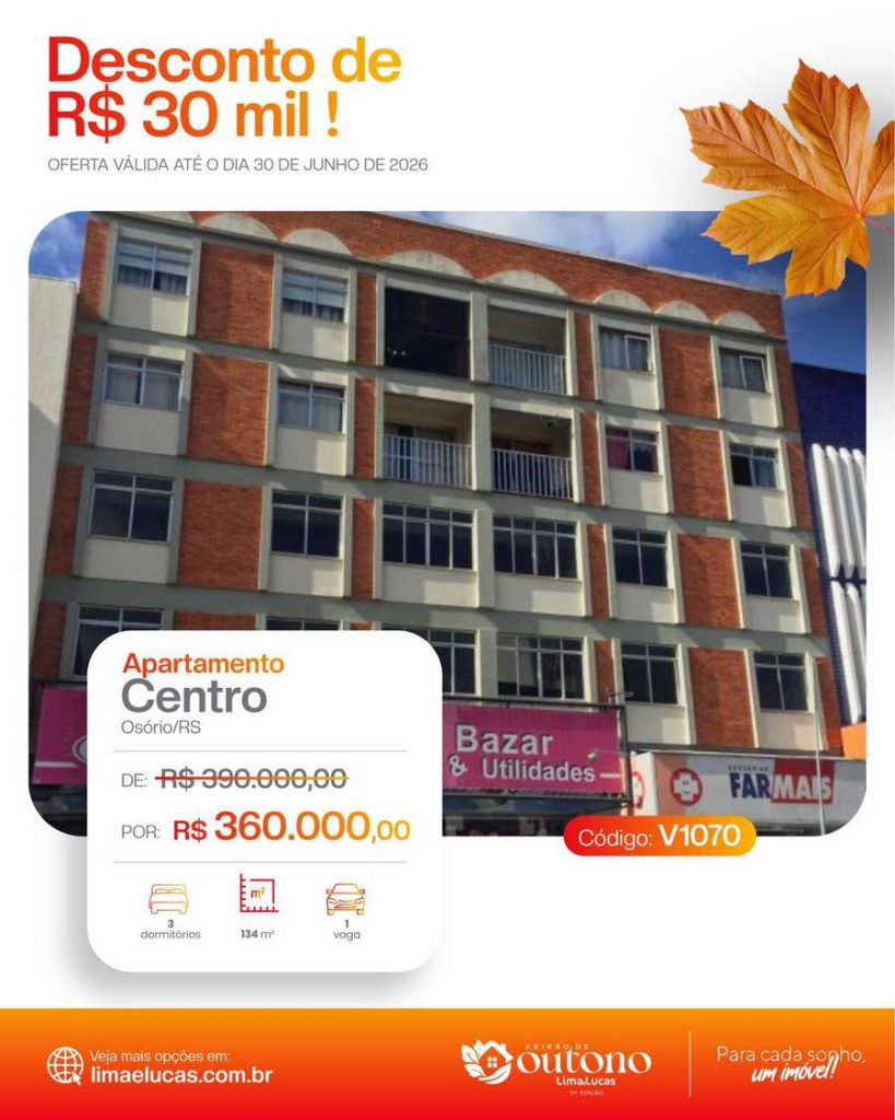 Lima e Lucas lança feirão imobiliário com descontos de até R$ 100 mil em Osório 158