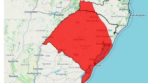 Alerta vermelho atinge Porto Alegre e Litoral Norte com risco de danos e apagões