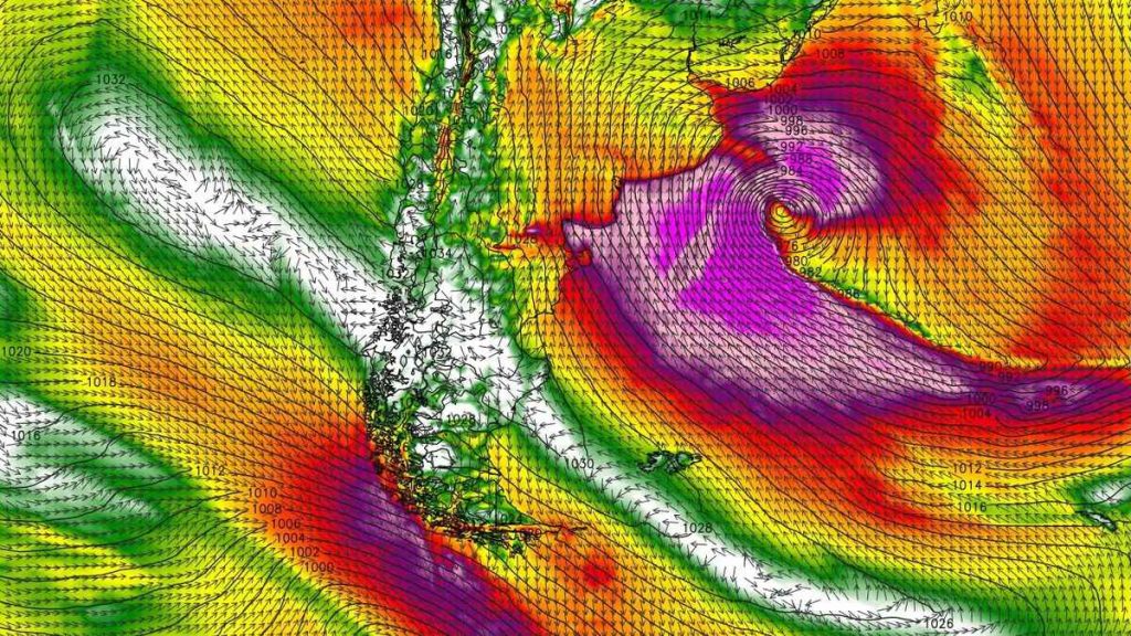 Ciclone bomba na Argentina pode provocar ventos, frio e ressaca no RS