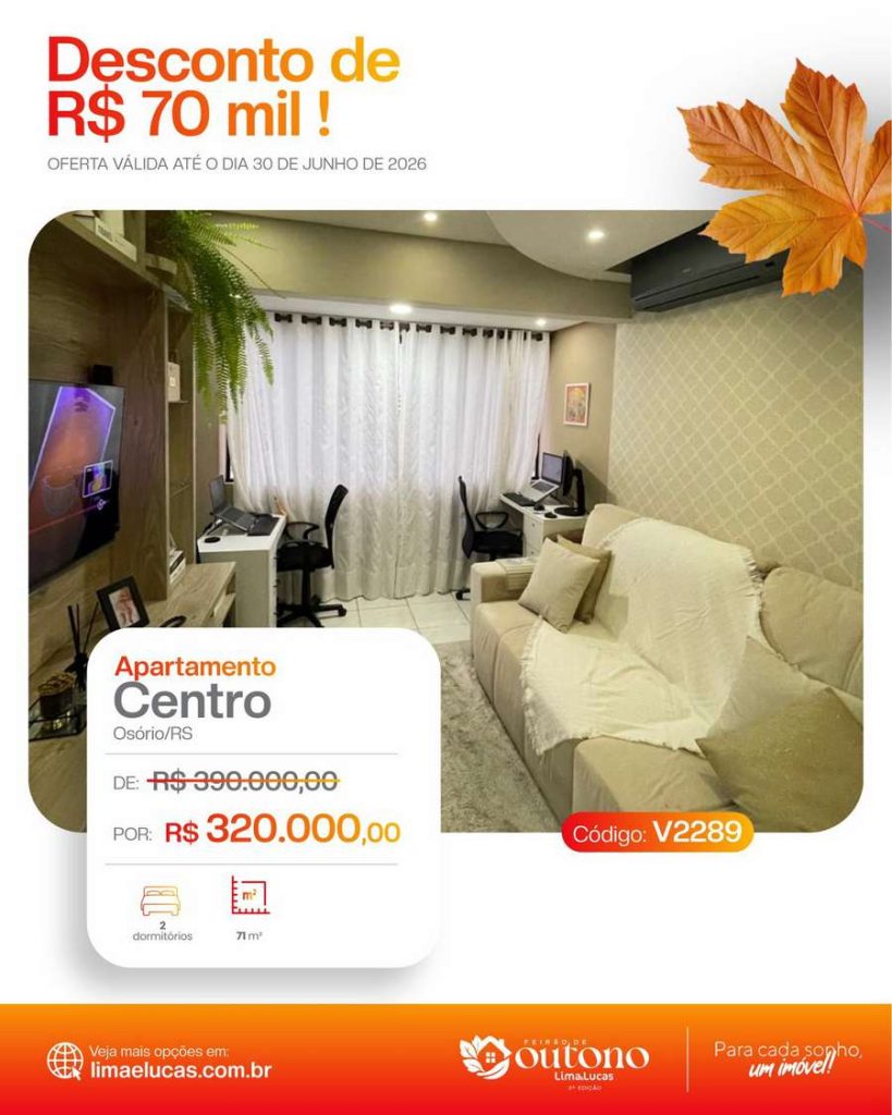 Lima e Lucas lança feirão imobiliário com descontos de até R$ 100 mil em Osório 174